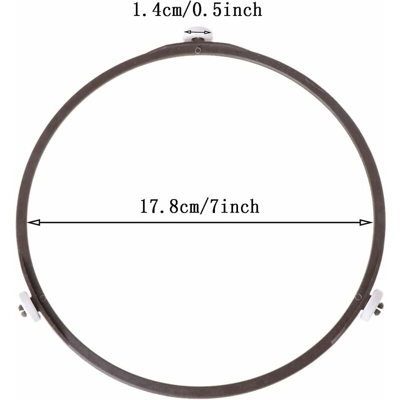 Microwave Oven Turntable Bracket 17.8Cm Diameter 1.4 Universal Microwave Accessories Glass Ring - Image 2