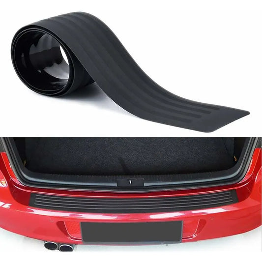 Rear Bumper Protector Guard Universal Black Rubber Anti-Scratch Trunk Door Entry Guards Accessory Trim Cover For