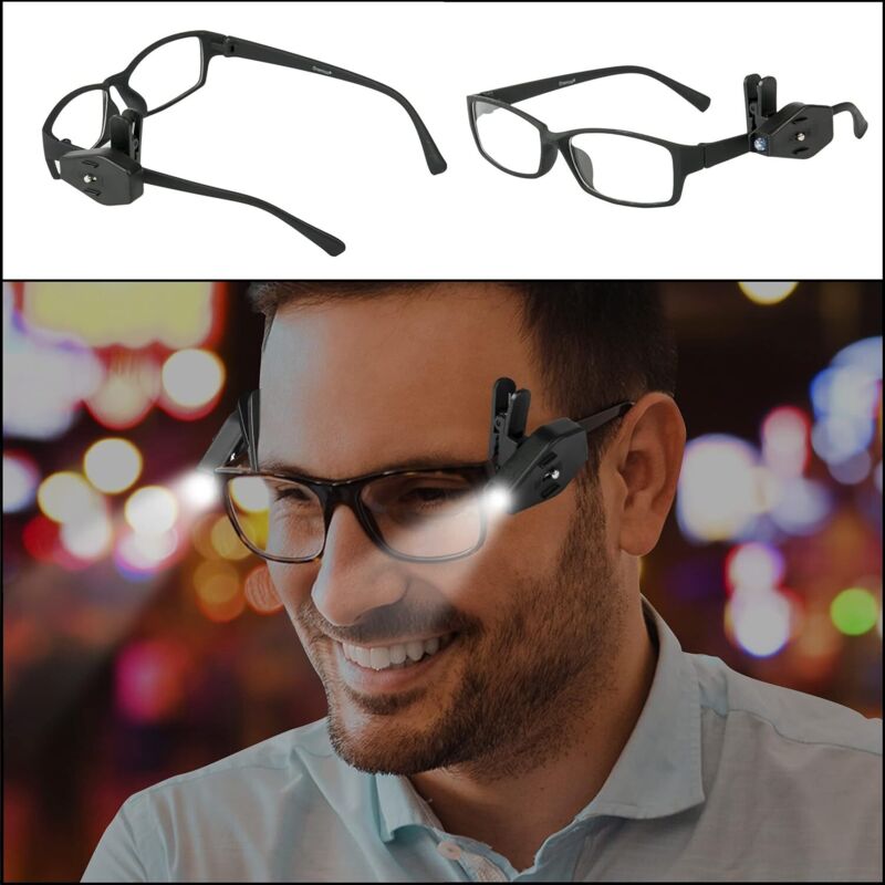 Mini LED Reading Light For Glasses - LED Clip On Glasses - Practical Accessory For Reading Or Concentrating Without - Image 2