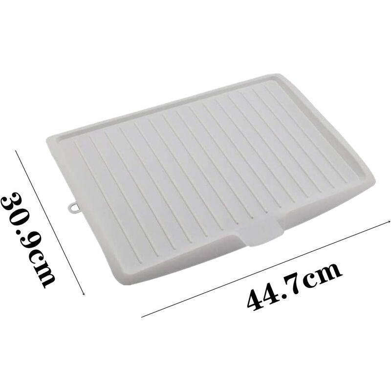 Premium Dish Drainer Plastic Dish Drainer Mat Dish Drainer Dish Rack Sink Side Drainer Sloped Draining Tray For Pots, - Image 2