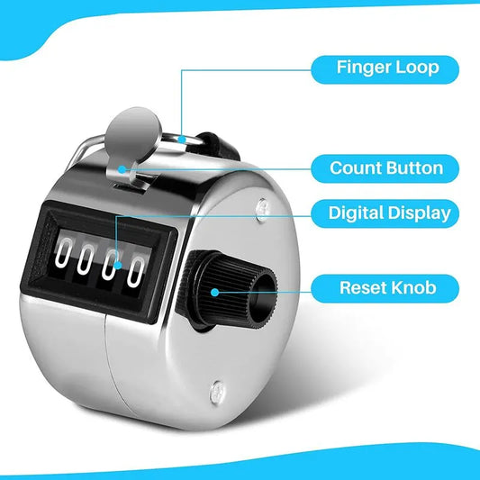 4 Digit Manual Counter Passage Counter For People Counter, Golf Sport, Trainer School - Image 2