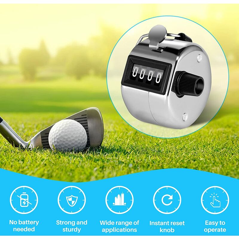 4 Digit Manual Counter Passage Counter For People Counter, Golf Sport, Trainer School - Image 4