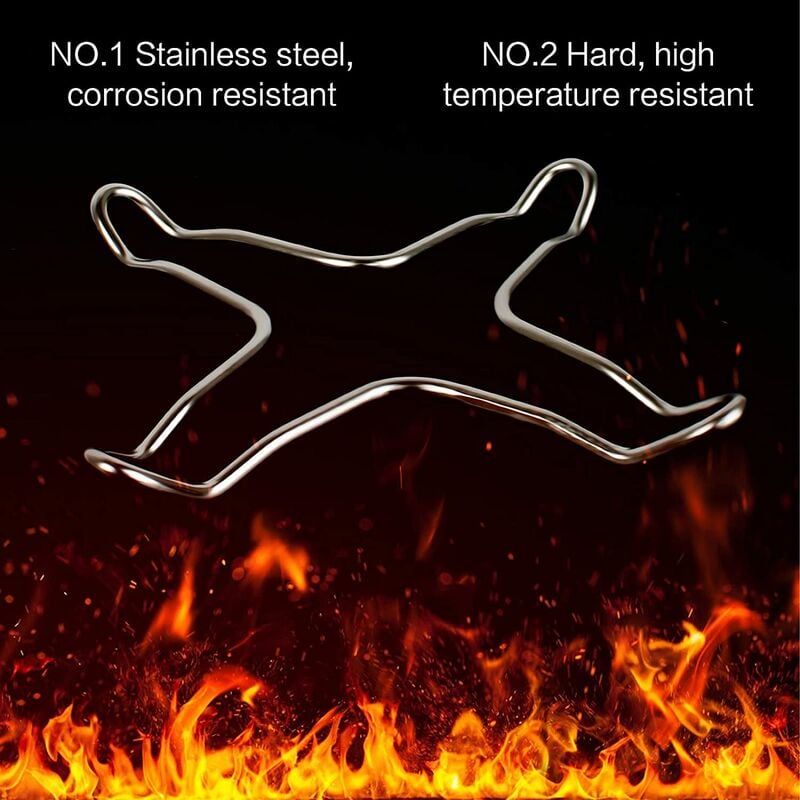 2 pcs Stainless Steel Gas Hob Reducer For Gas Hob, Hob, Hob, Hob, Trivet, Wok Holder, Gas Pot - Image 2