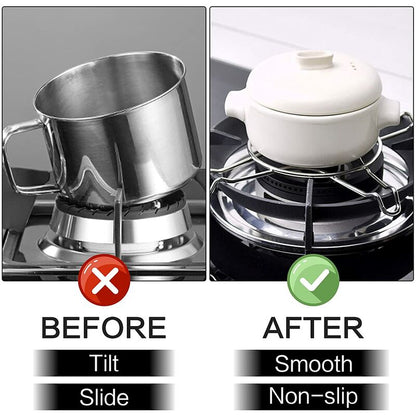 2 pcs Stainless Steel Gas Hob Reducer For Gas Hob, Hob, Hob, Hob, Trivet, Wok Holder, Gas Pot - Image 4