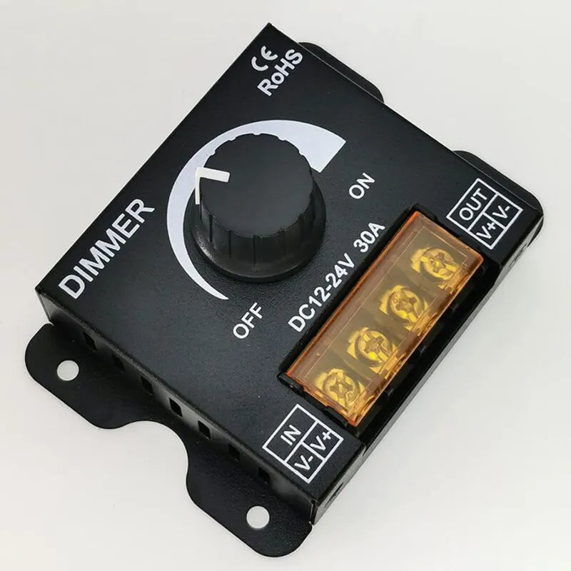 LED Dimmer Controller 12V 24V 30A Pwm Dimmer 360W For LED Strips Or LED Light - Image 2