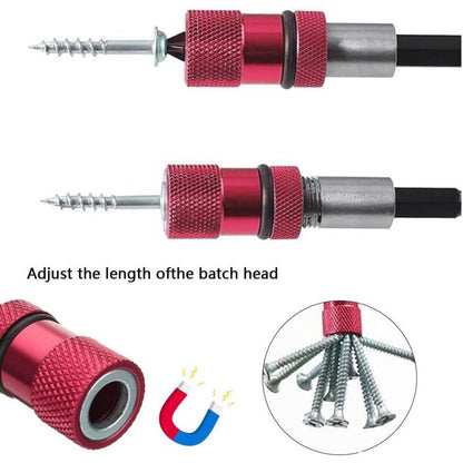 2 pcs Magnetic Bit Holder With Depth Stop 1/4 Inch Screwdriver Chuck Magnetic Drywall Socket Screwdriver Bits For Quick - Image 2