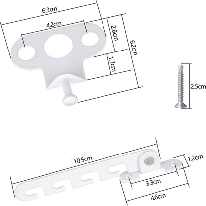 Ersandy Casement Window Restrictor 2 pcs Window Restrictor, Comes With 4 Screws, Window Lock Proof Window Lock To - Image 4