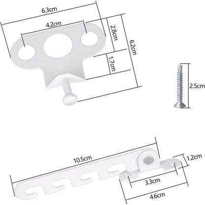 Ersandy Casement Window Restrictor 2 pcs Window Restrictor, Comes With 4 Screws, Window Lock Proof Window Lock To - Image 4