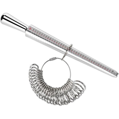 Ring Sizer 41-76 Finger Size Gauge Ring Sizer Tool With 3 Measuring Scales (Eu, Us, Uk) - Image 3
