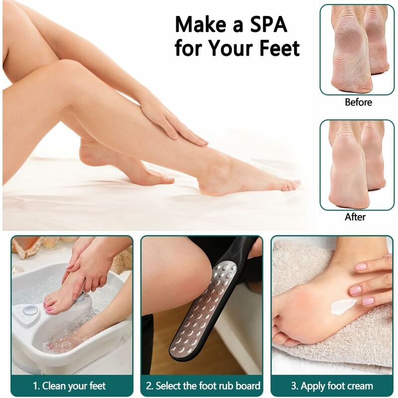 Foot File Pedicure Foot Rasp, Professional Foot File, Foot File, Different Degrees Of Wear On Both Surfaces, Dead - Image 3