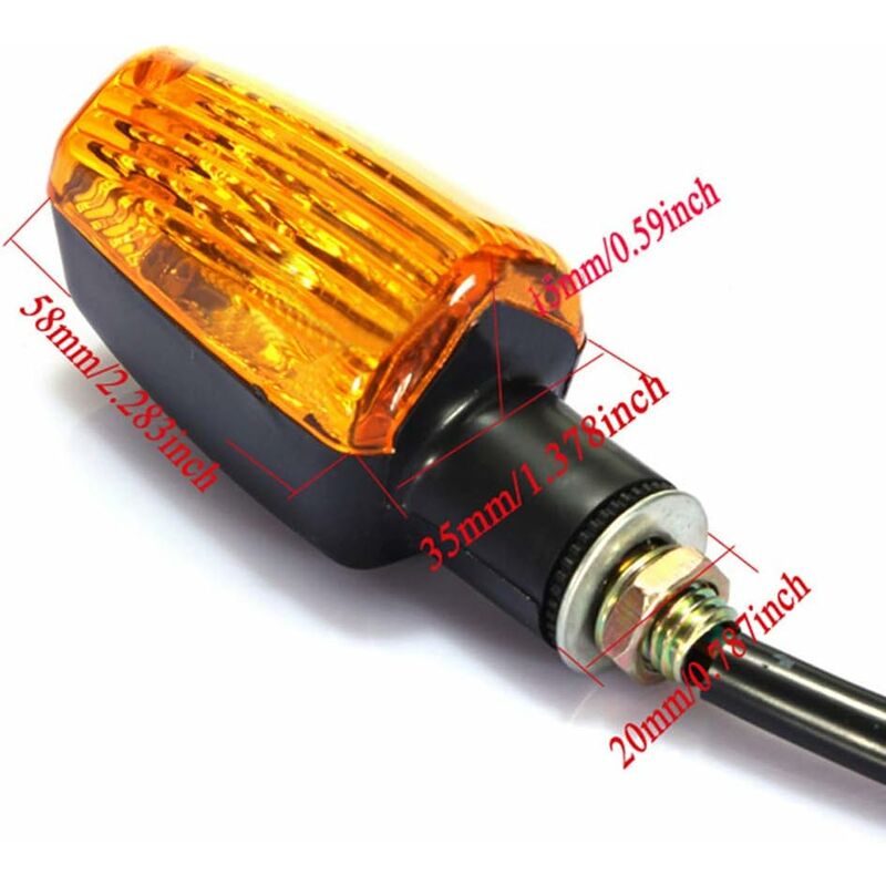 4 pcs Motorcycle Indicators Turn Signals 12V Waterproof Universal For Motorcycle Scooter Quad Cruiser Off ROad - Image 2