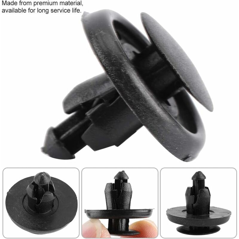 Car Fender Clips, Rivet Clips Mudguard For Car Fender Clips Retainer Fasteners Mudguard Hood For 90467-07166 (50 pcs) - Image 2
