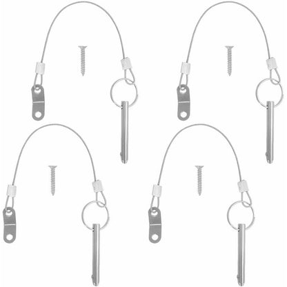 4 pcs Quick Release Pins, 6.3Mm Top Pin Diameter, 51Mm Total Length, 40Mm Effective Length With 316 Stainless Steel