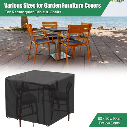 Square Garden Table Cover, Waterproof Garden Furniture Cover, Anti-Uv, Oxford Fabric Outdoor Garden Furniture Table - Image 3