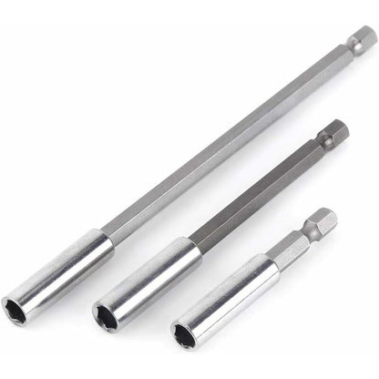 3 pcs 1/4" Magnetic Bit Holder Screwdriver Extension Hex Shank 60Mm 100Mm 150Mm Screwdriver Bit Extension