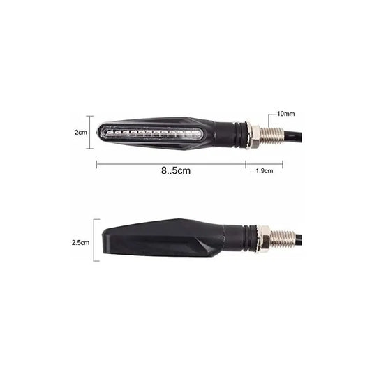 2 pcs Universal Motorcycle LED Turn Signal Light Motorcycle Turn Signals DAytime Running Light Motorcycle Flasher Bulb - Image 3