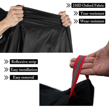 Waterproof Bike Cover Outdoor Protective Cover For 1 Or 2 Bikes 210D Nylon Bicycle Rain Cover With Lock Holes - Image 4