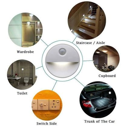 LED Motion Sensor Night Light Sleep-Inducing LED Bulbs Cordless Operation Perfect For Bathroom Cabinets, Stairs And More - Image 2