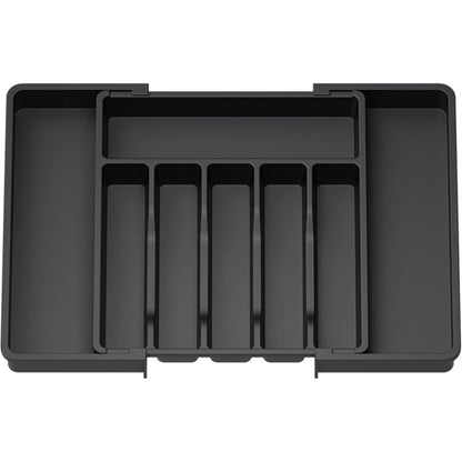 Cutlery Tray, Expandable Utensil Tray For Drawer, Adjustable Drawer Organizer For Kitchen, Compact Plastic Storage For