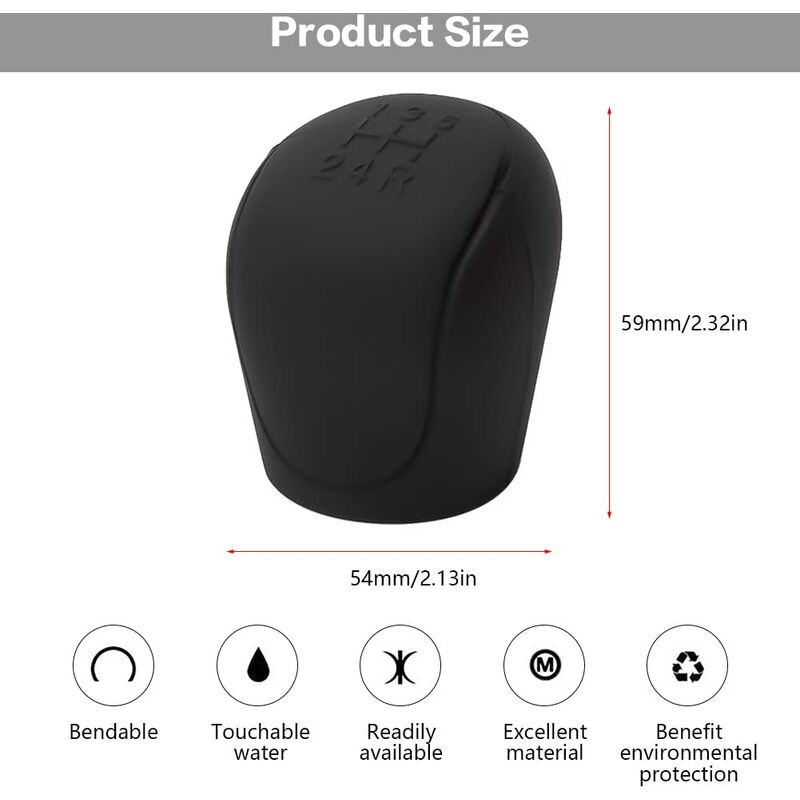 Car Gear Shift Knob Cover, Car Gear Shift Knob Cover, Silicone Car Gear Shift Knob Cover, Wear-Resistant, Anti-Scratch - Image 3