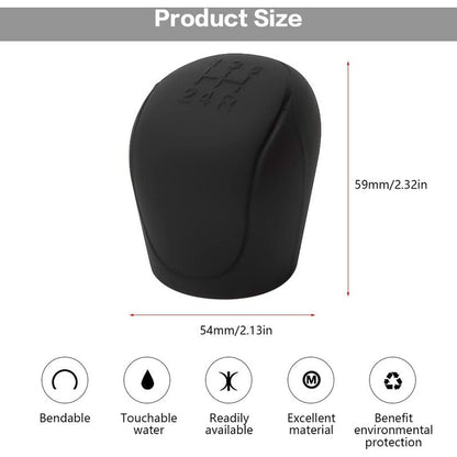 Car Gear Shift Knob Cover, Car Gear Shift Knob Cover, Silicone Car Gear Shift Knob Cover, Wear-Resistant, Anti-Scratch - Image 3