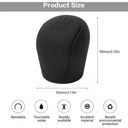Car Gear Shift Knob Cover, Car Gear Shift Knob Cover, Silicone Car Gear Shift Knob Cover, Wear-Resistant, Anti-Scratch - Image 3