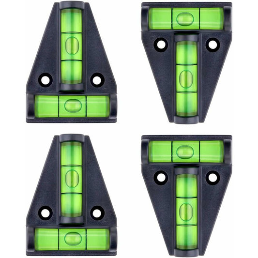 Spirit Level, Small T-Shaped Magnetic Spirit Level With 2 Leveling Bubbles. 4 pcs Set, Rv Accessories, Stabilizers,