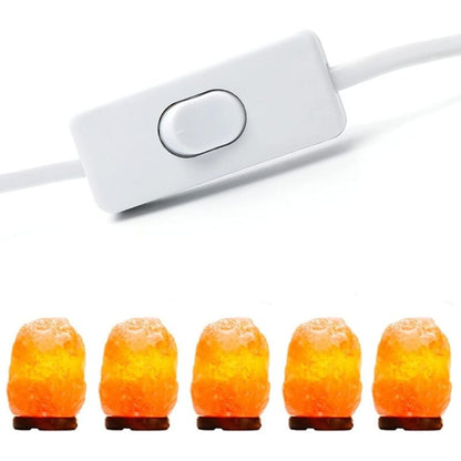 Salt Lamp Cable With Switch - E14-1.8M - Salt Lamp Socket, White - Image 2