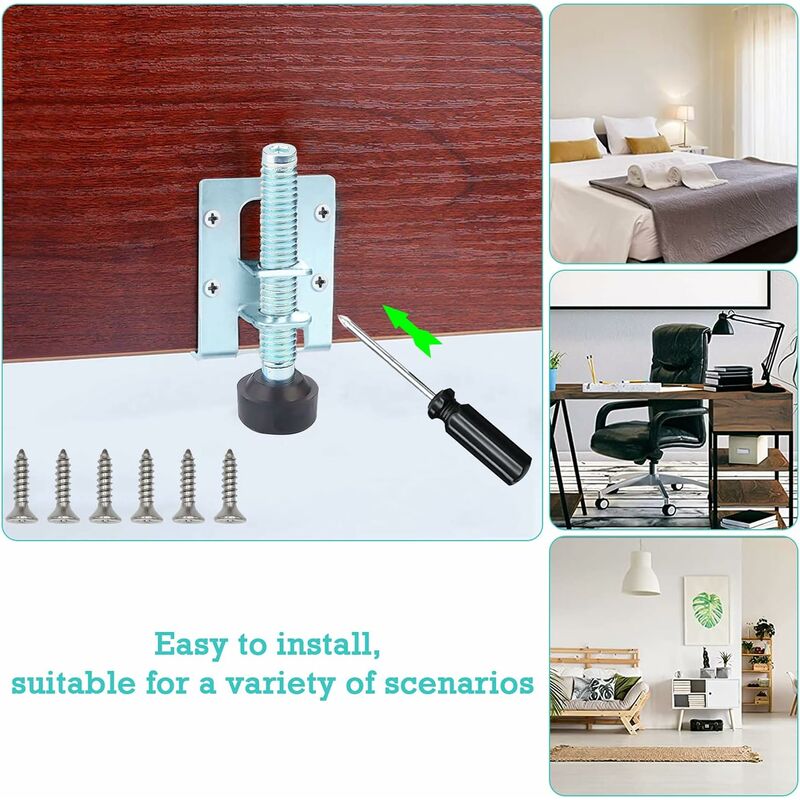 Adjustable Furniture Leveling Feet Galvanized Iron M10 Levelers For Furniture, Tables, Cabinets, Workbenches And - Image 3