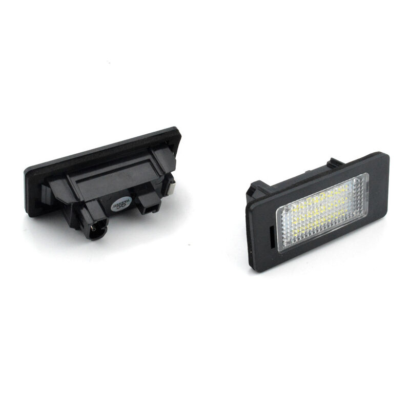 2 pcs Car License Plate Light For B Mw 1 3 5 X Series Error Free 2W 24 LED White Rear Number Plate Light Direct - Image 3