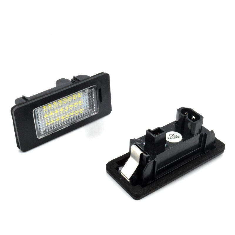 2 pcs Car License Plate Light For B Mw 1 3 5 X Series Error Free 2W 24 LED White Rear Number Plate Light Direct - Image 4