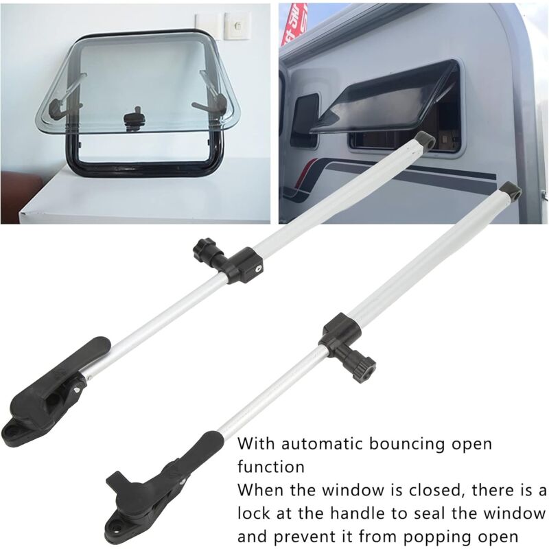 Caravan Window DAmper, Aluminum Alloy 310-435Mm 1 Pair Motorhome Window Support ROds For Camper Trailers - Image 4