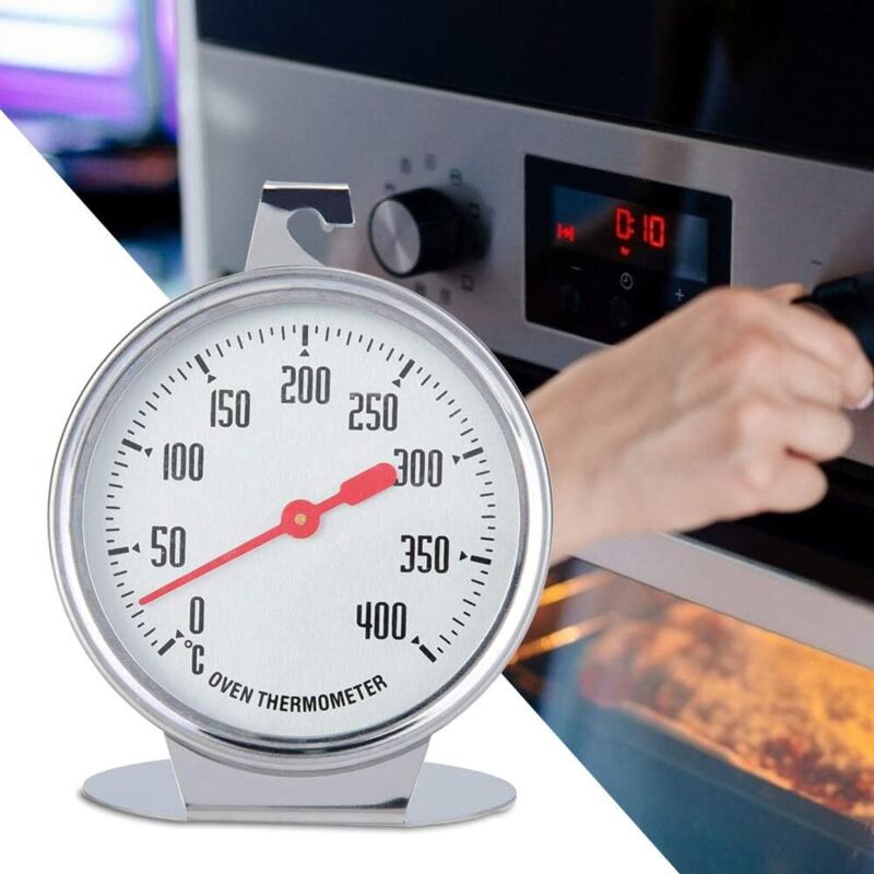 Oven Thermometer, Stainless Steel Instant Read Oven Grill Monitoring Thermometer Kitchen Thermometer For Cooking - Image 2