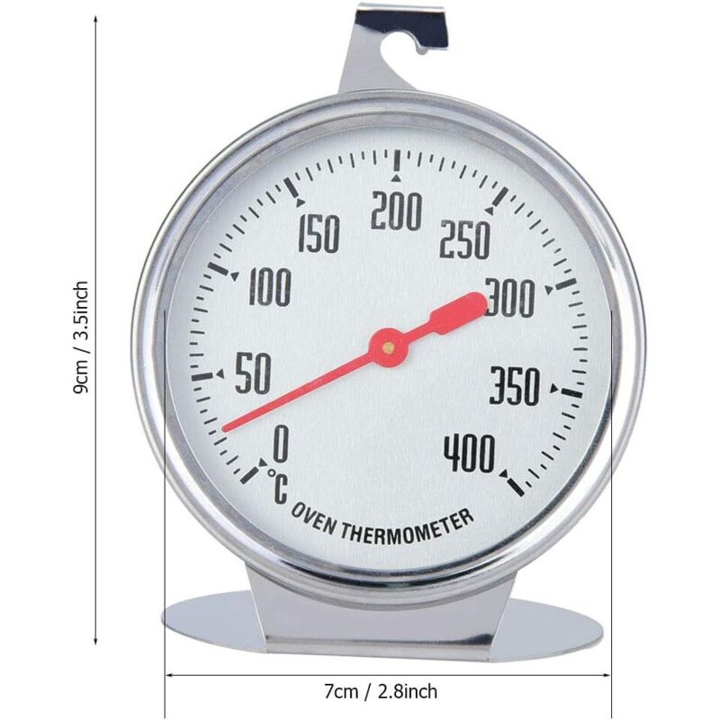 Oven Thermometer, Stainless Steel Instant Read Oven Grill Monitoring Thermometer Kitchen Thermometer For Cooking - Image 3