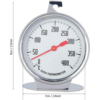 Oven Thermometer, Stainless Steel Instant Read Oven Grill Monitoring Thermometer Kitchen Thermometer For Cooking - Image 3