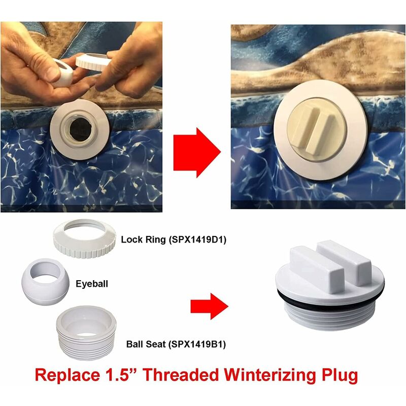 Winterizing Plug And Pool Filter Sp1022C With O-Ring For Winterizing Pools During The Winter Season And For Most - Image 3