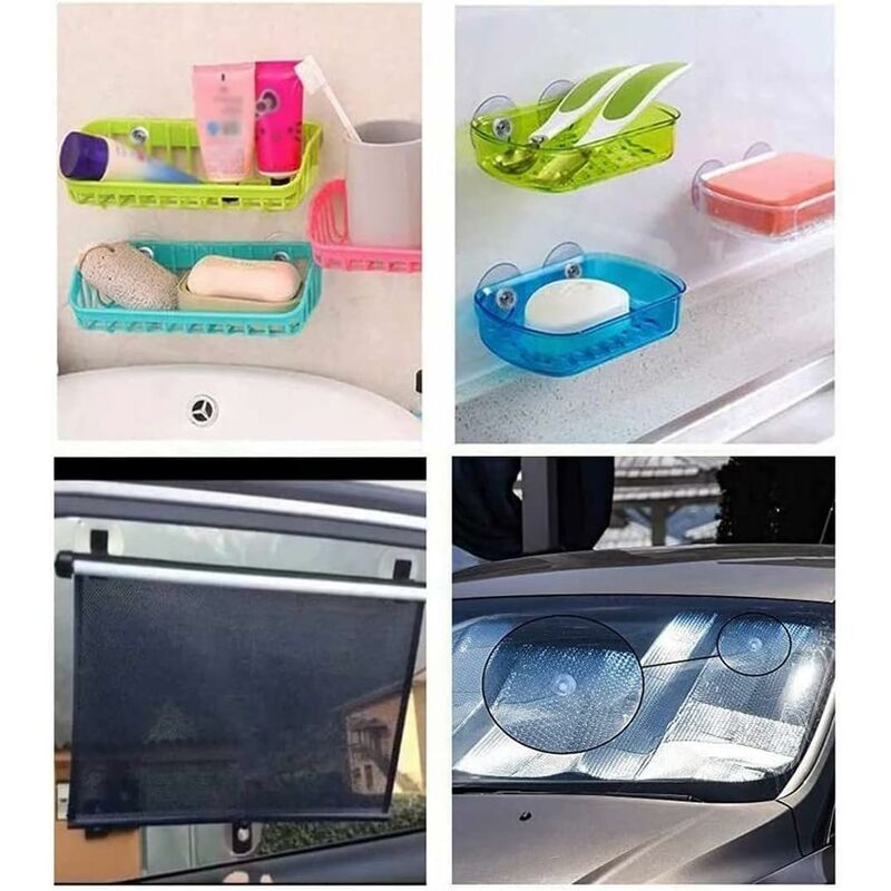 40Mm Plastic Suction Cups Clear Pvc Suction Cup Strong Adhesive Suction Holder With Screw Nut For Car Shade Cloth Glass - Image 4
