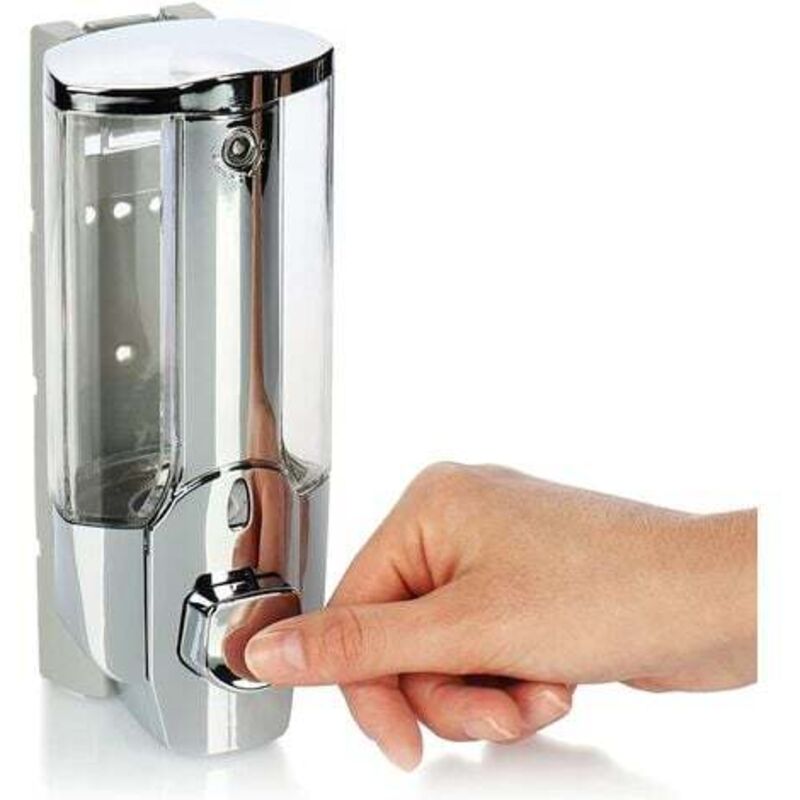2X Wall Mount Soap Dispenser - Wall Mounted Soap Dispenser, Refillable - Soap Dispenser For Shower Gel And Shampoo - Image 2