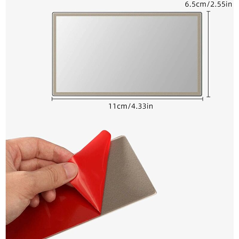 Car Sun Visor Mirror, Car Sun Visor Mirror, Car Vanity Mirror, Car Vanity Mirror, Car Makeup Mirror, Small, 110 X 65 Mm - Image 2
