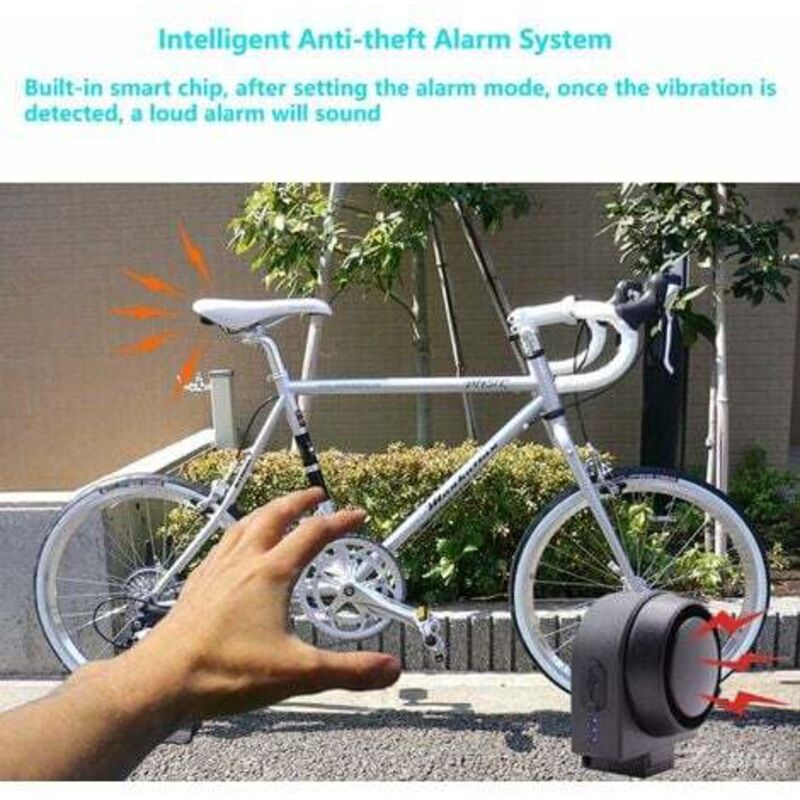 Anti-Theft Alarm, Wireless Remote Control Smart Alarm, Waterproof Vibration Smart Sensor Alarm, For - Image 3