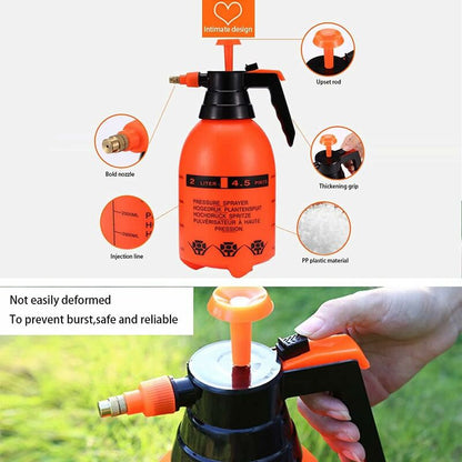 Garden Pump Sprayer 68 Oz/0.5 Gallon Hand Pressure Bottle With Adjustable Brass Nozzle For Watering Flower Lawn, - Image 2