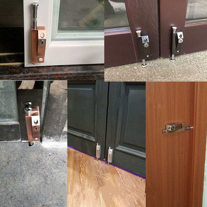 Multi-Purpose Door Lock, Garage Door Lock, Gate Lock, Universal Door Lock, Comes With 2 Keys, For Indoor And Outdoor - Image 3
