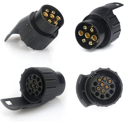 7/13 7 To 13 Pin Trailer Plug Adapter 7 Pole To 13 Pin Towbar Connector For Car Trailer, Tractor, Caravan, Bike Carrier - Image 2