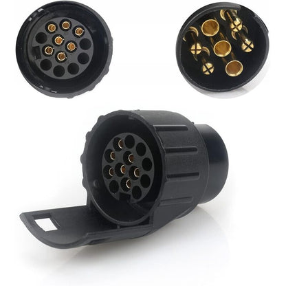 7/13 7 To 13 Pin Trailer Plug Adapter 7 Pole To 13 Pin Towbar Connector For Car Trailer, Tractor, Caravan, Bike Carrier - Image 3