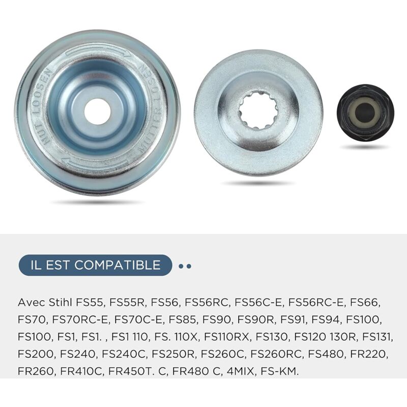 Universal Brushcutter Head Nut Kit For Stihl Fs55R Fs56Rc Fs70R Fs80 Fs85 Fs90R Fs94 Fs100Rx Brushcutter - Image 4