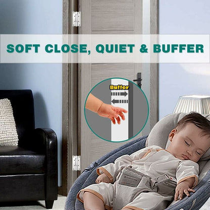 Automatic Door Closer With Stop Device, Adjustable Spring Hinge Door Closer, Buffer Close For Commercial And - Image 3