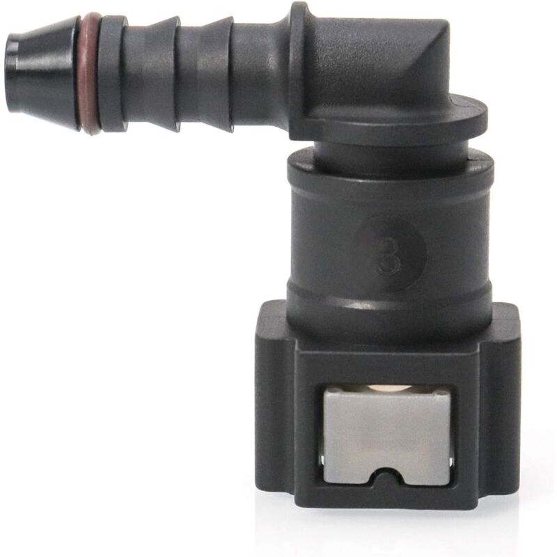 2 pcs Car Fuel Line Connector, Fuel Line Connector, 90 Degree Quick Connector, Plastic 7.89Mm Id6 Connector - Image 3