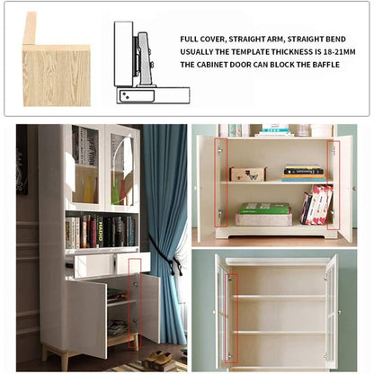 Soft Close Cabinet Hinges 35Mm Cupboard Door Hinge 110 Degree Full Overlay Furniture Hinge With Installation Screws, 1 - Image 3
