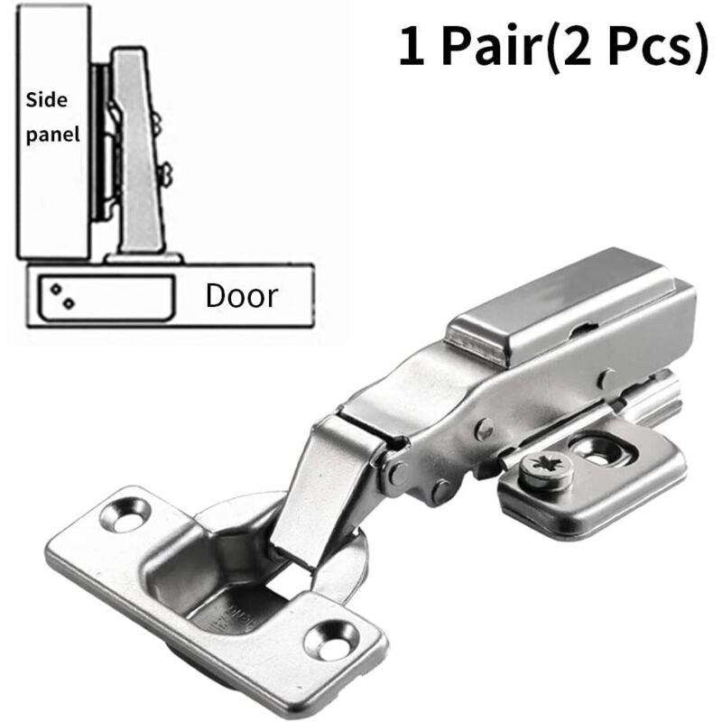 Soft Close Cabinet Hinges 35Mm Cupboard Door Hinge 110 Degree Full Overlay Furniture Hinge With Installation Screws, 1 - Image 4