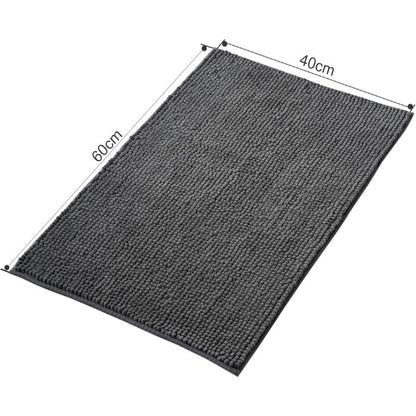 Non-Slip Chenille Bath Mat Super Absorbent And Machine Washableable For Bathroom, Shower, Bathtub Or As A Toilet Mat - Image 3